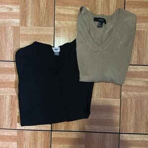 Bundle of women’s small sweaters. One by Forever 21 the other Old Navy.